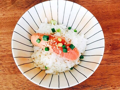 醤油漬けたらこご飯